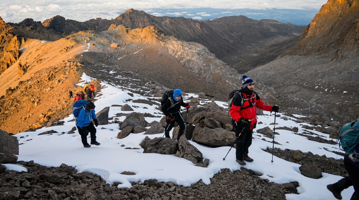 climbing mt kenya lewka