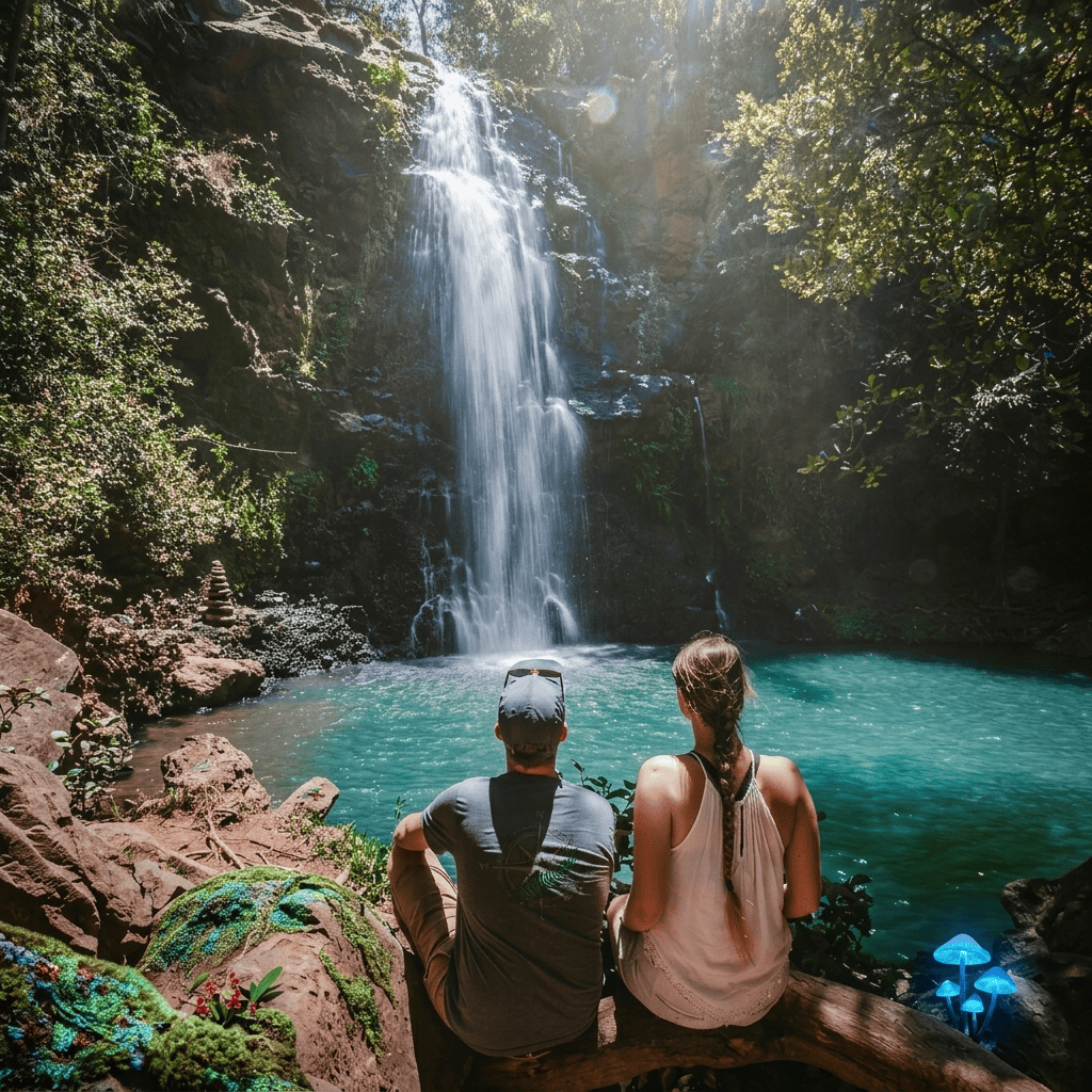 mt kenya waterfall attractions